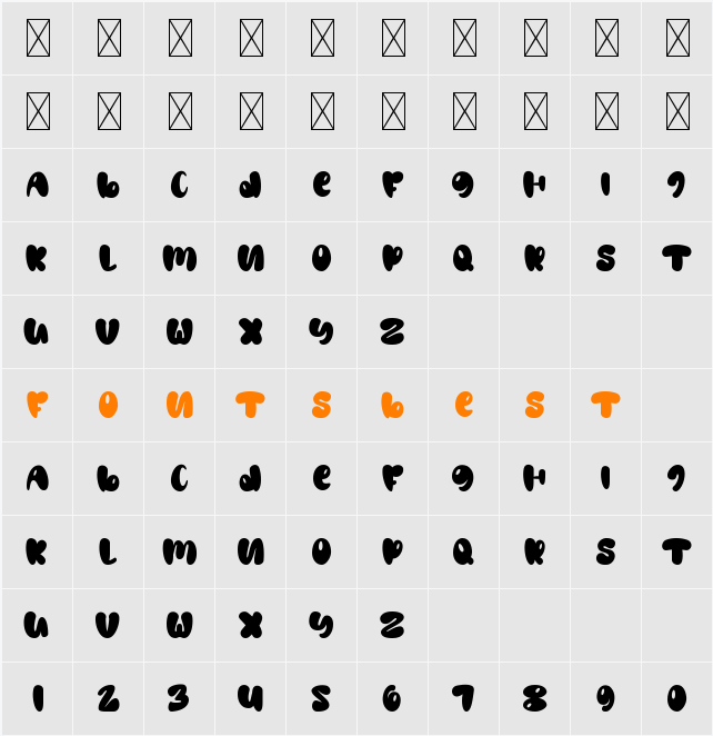 Girls Summer Bold Character Map