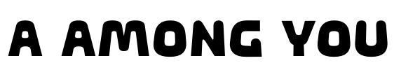 a Among You Font Image