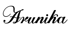 Arunika Font Image