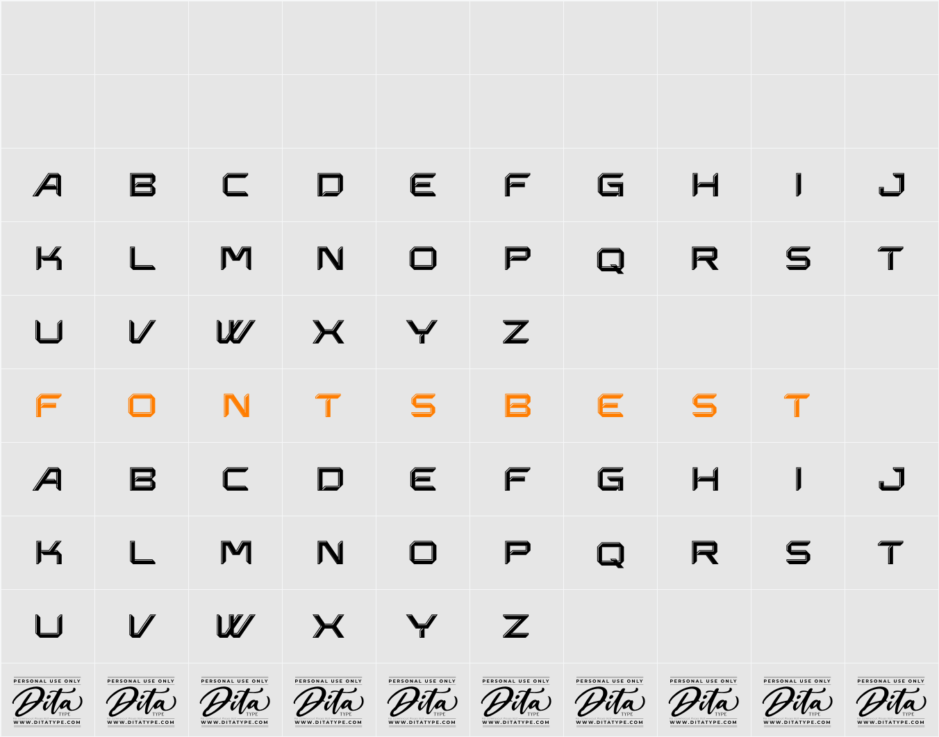 Outspace Fighter Personal Use Character Map