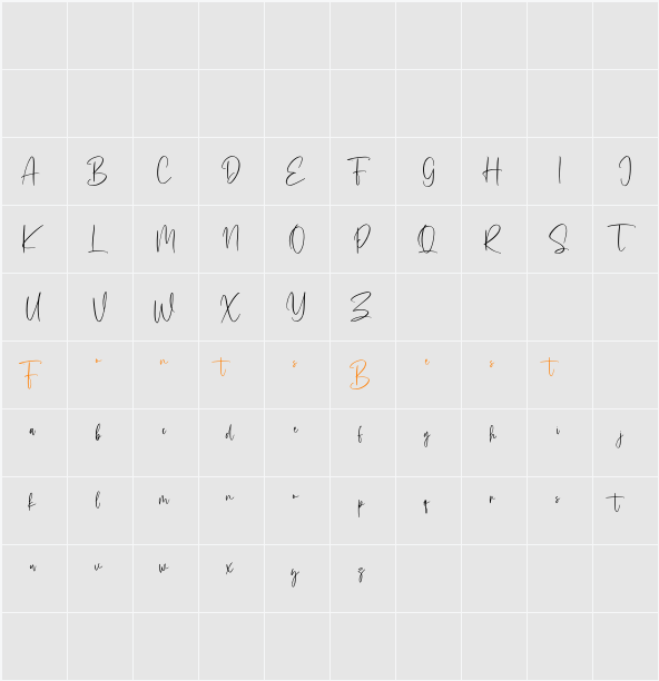 Astavilla Free Character Map