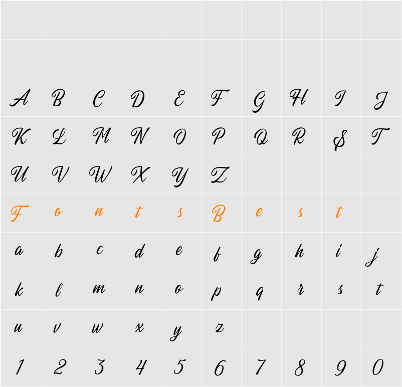 Autogate DEMO Character Map