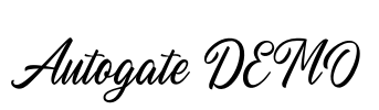 Autogate DEMO Font Image