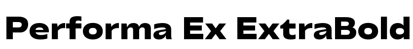 Performa Ex ExtraBold