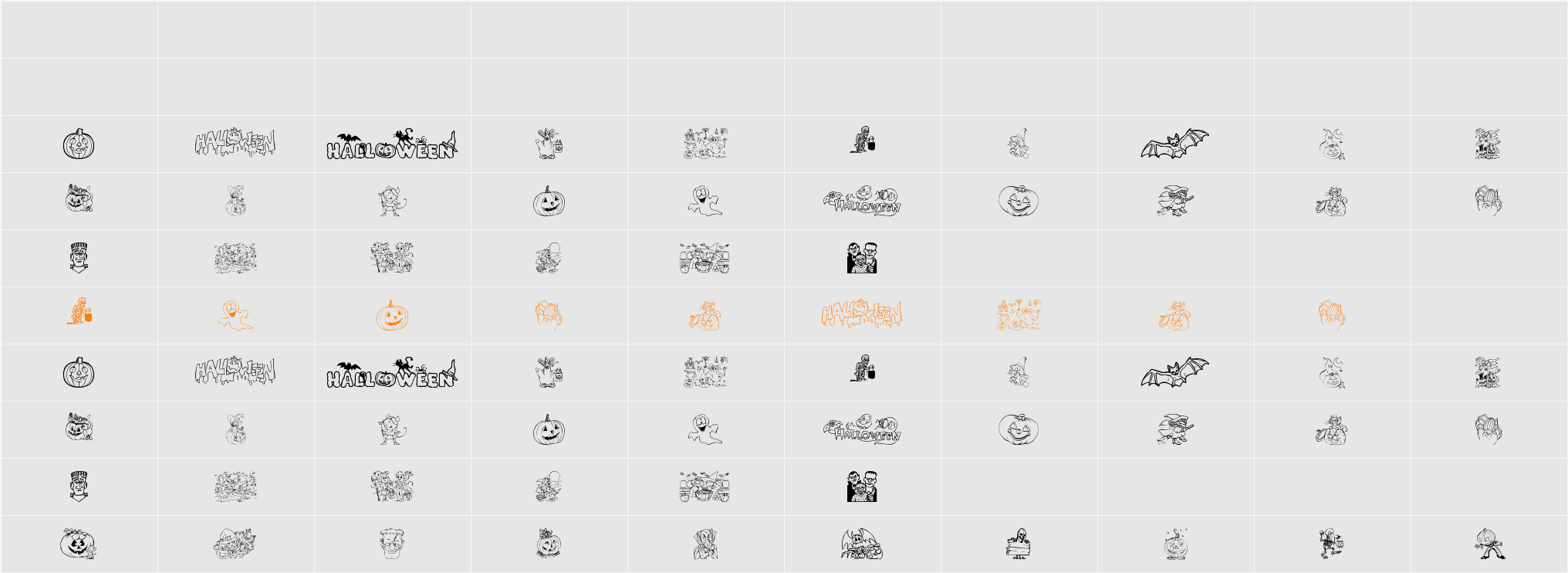 Halloween Character Map