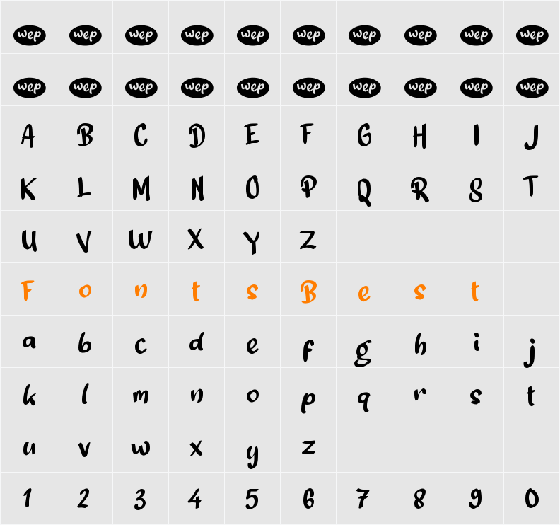 a Semongko Character Map