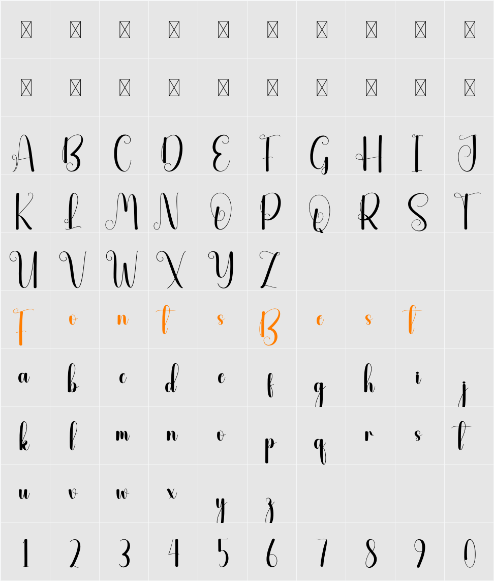 Activeday Character Map