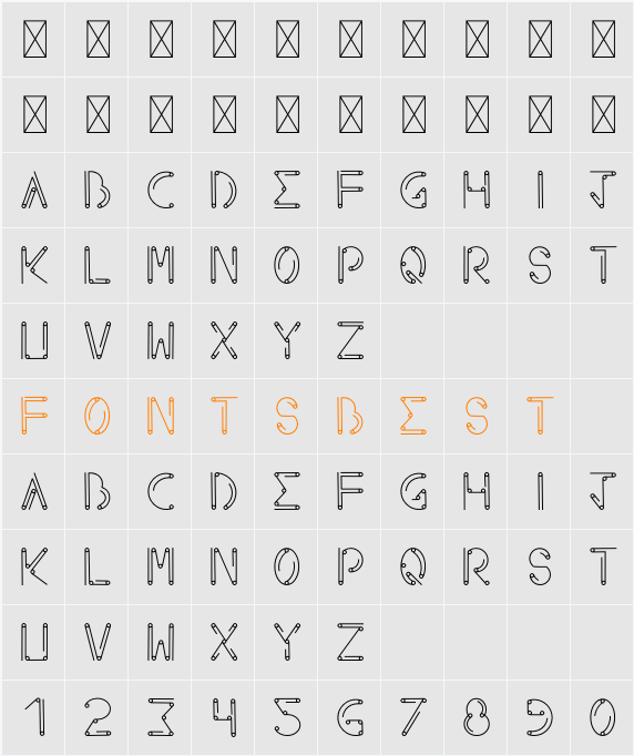 Axeon Character Map