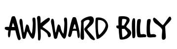 Awkward Billy Font Image
