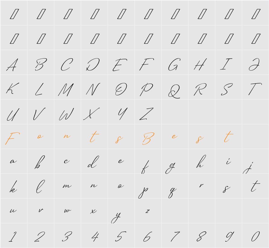 Quidity Character Map