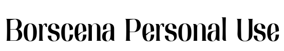 Borscena Personal Use
