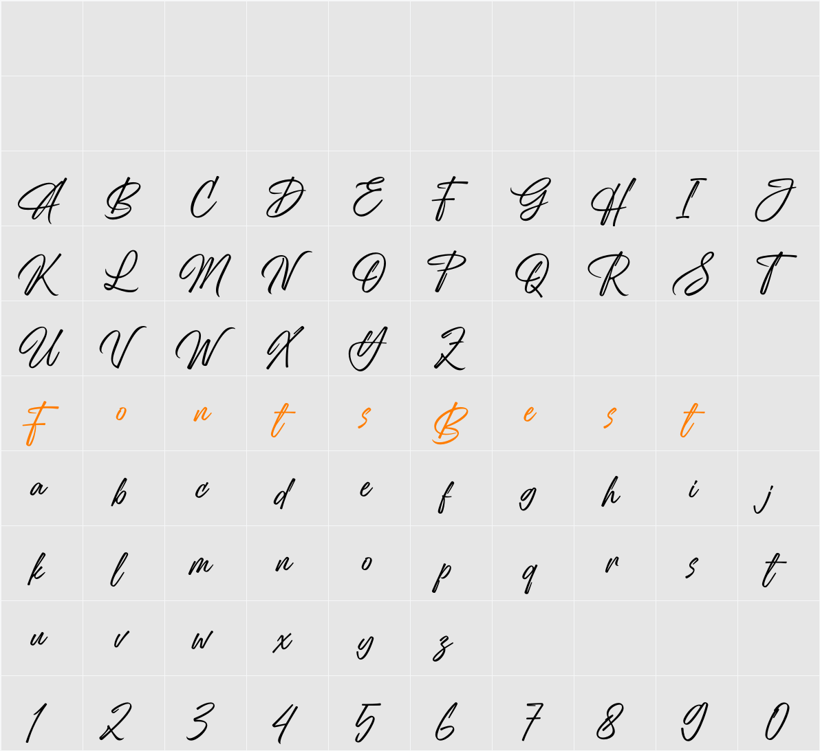 Antaresia Character Map