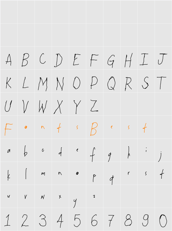 Arkinthor Hands Character Map