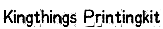 Kingthings Printingkit Font Image