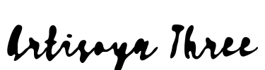 Artisoya Three Font Image