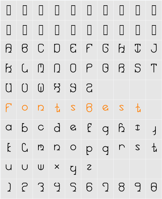 Armelle Character Map