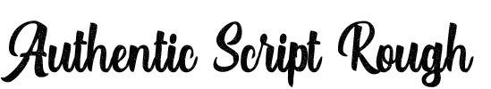 Authentic Script Rough Font Image