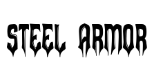 Steel Armor Font Image