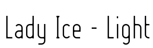 Lady Ice - Light Font Image