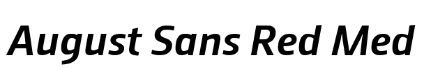 August Sans Red Med