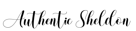 Authentic Sheldon Font Image