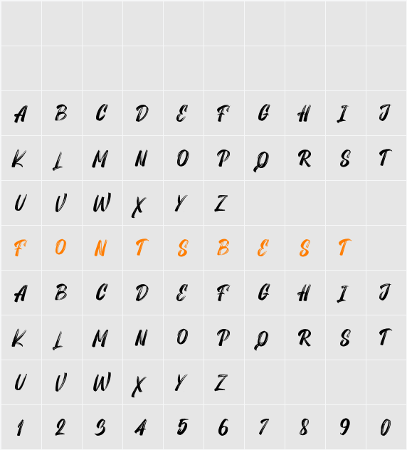 MAXIGO Character Map