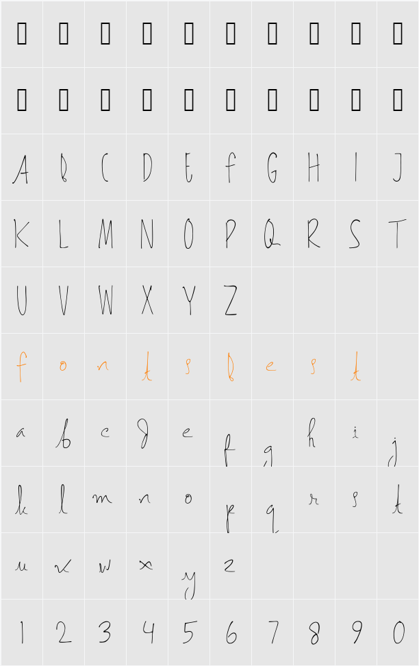 Asmarandana Character Map