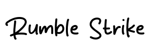 Rumble Strike Font Image