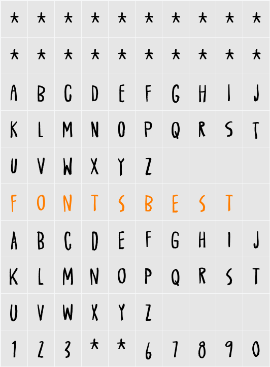 Brainflux DEMO Character Map