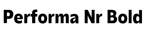 Performa Nr Bold