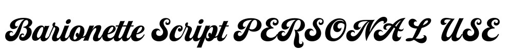 Barionette Script PERSONAL USE