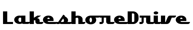 LakeshoreDrive Font Image