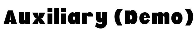 Auxiliary (Demo) Font Image