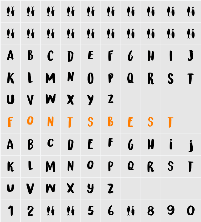 Thunfisch DEMO Character Map