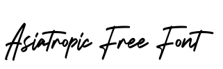 Asiatropic Free Font