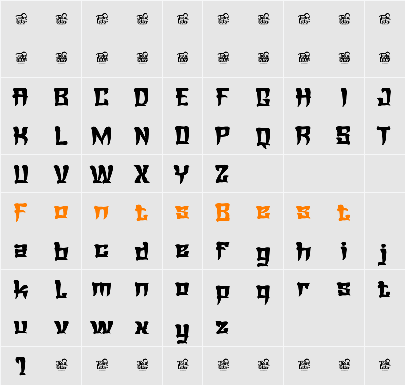 Zetwih Trial Character Map
