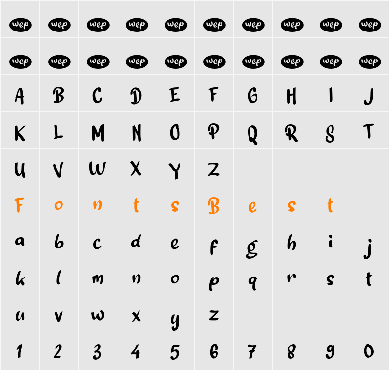 a Semongko Character Map