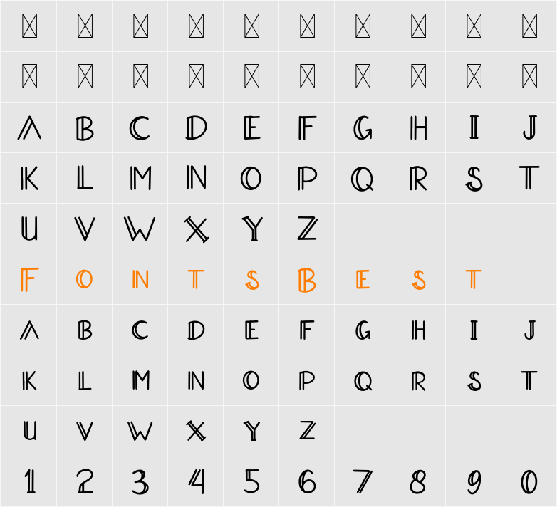 Aradeva Demo Character Map