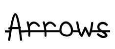 Arrows Font Image