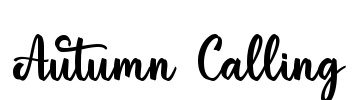 Autumn Calling Font Image