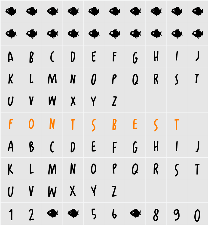 Chippie DEMO Character Map