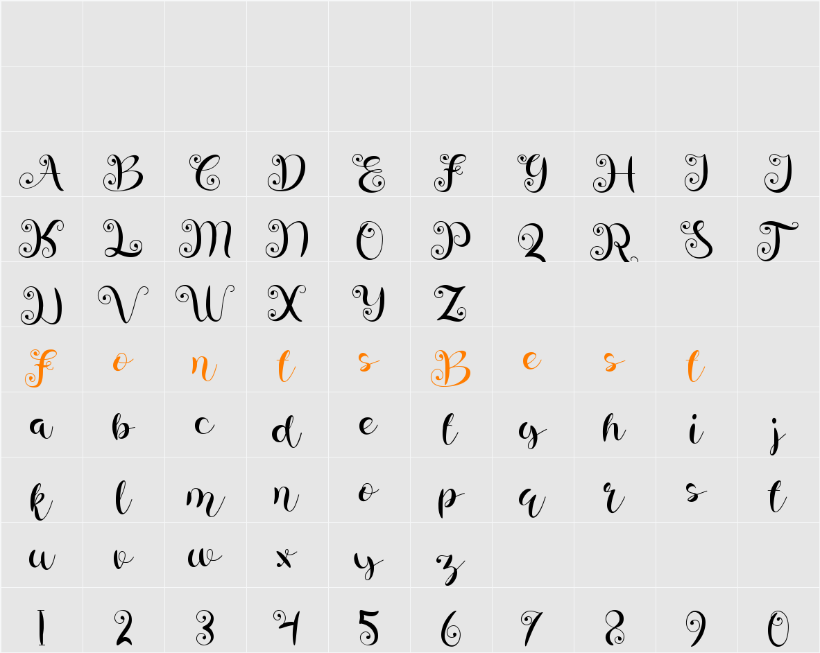 amellya Character Map