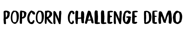 Popcorn Challenge DEMO