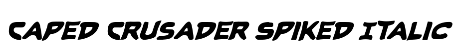 Caped Crusader Spiked Italic