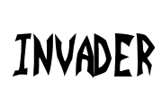 INVADER Font Image