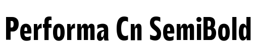Performa Cn SemiBold