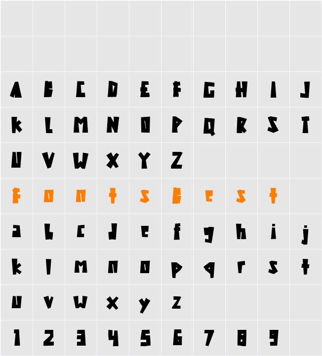BOXKAN-demo Character Map