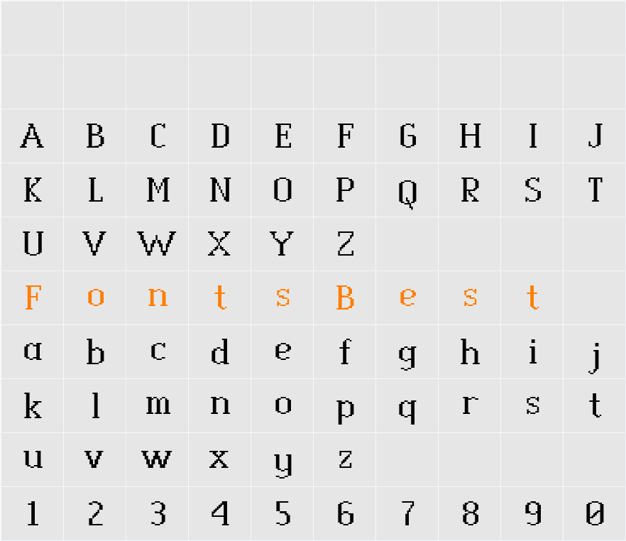 Dotrix Demo Character Map