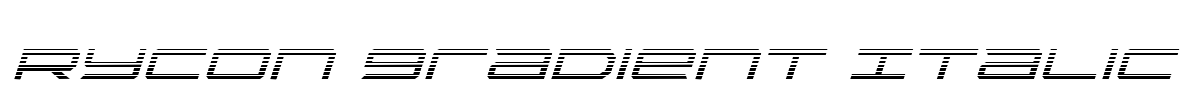Rycon Gradient Italic