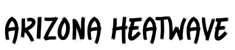 Arizona Heatwave Font Image